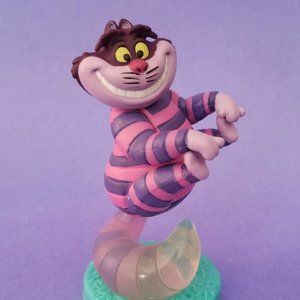 Disney Alice In Wonderland Cheshire Cat Cake Topper Figure